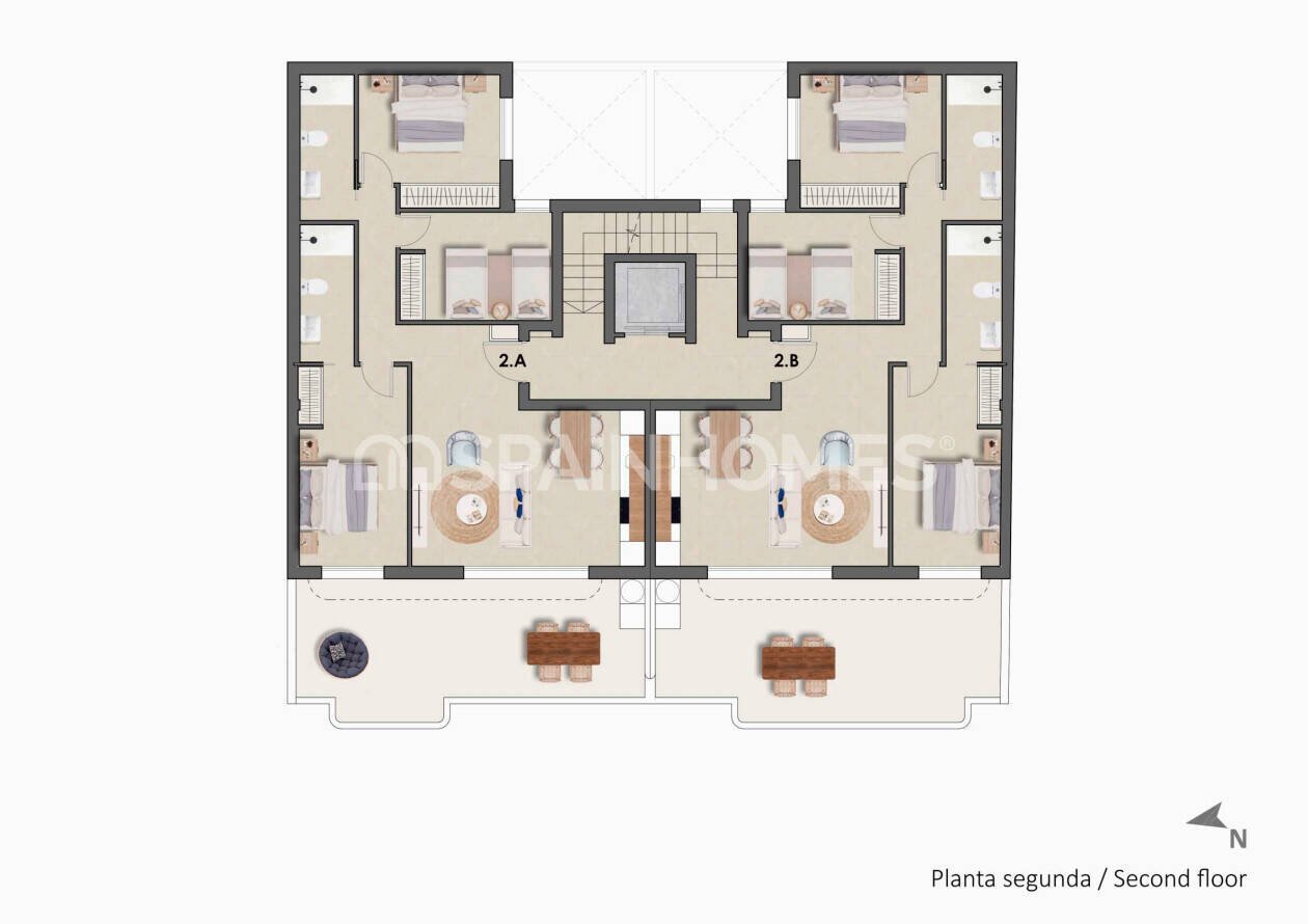 Huoneisto Pilar de la Horadada, Alicante, Espanja 2 makuuhuonetta, 73 m2 No. 143872