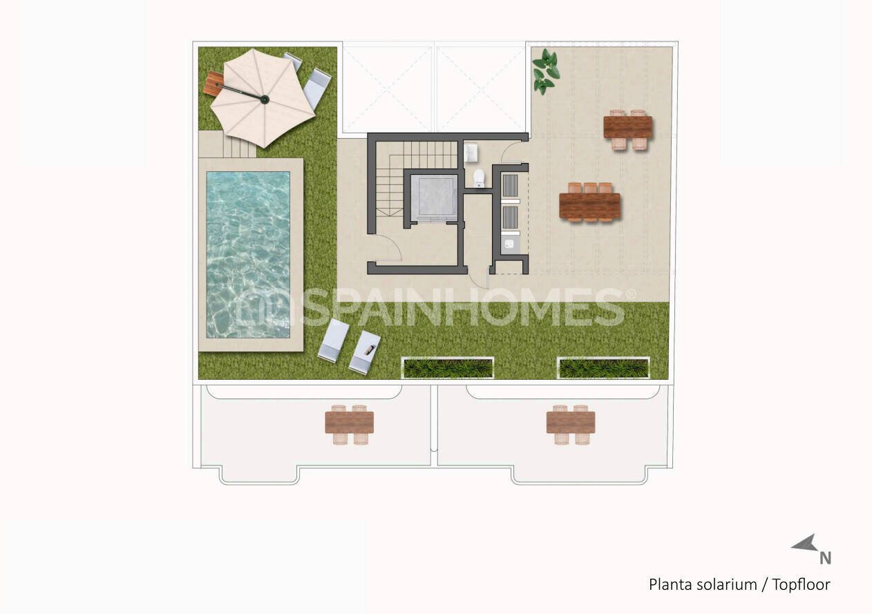 Huoneisto Pilar de la Horadada, Alicante, Espanja 2 makuuhuonetta, 73 m2 No. 143872