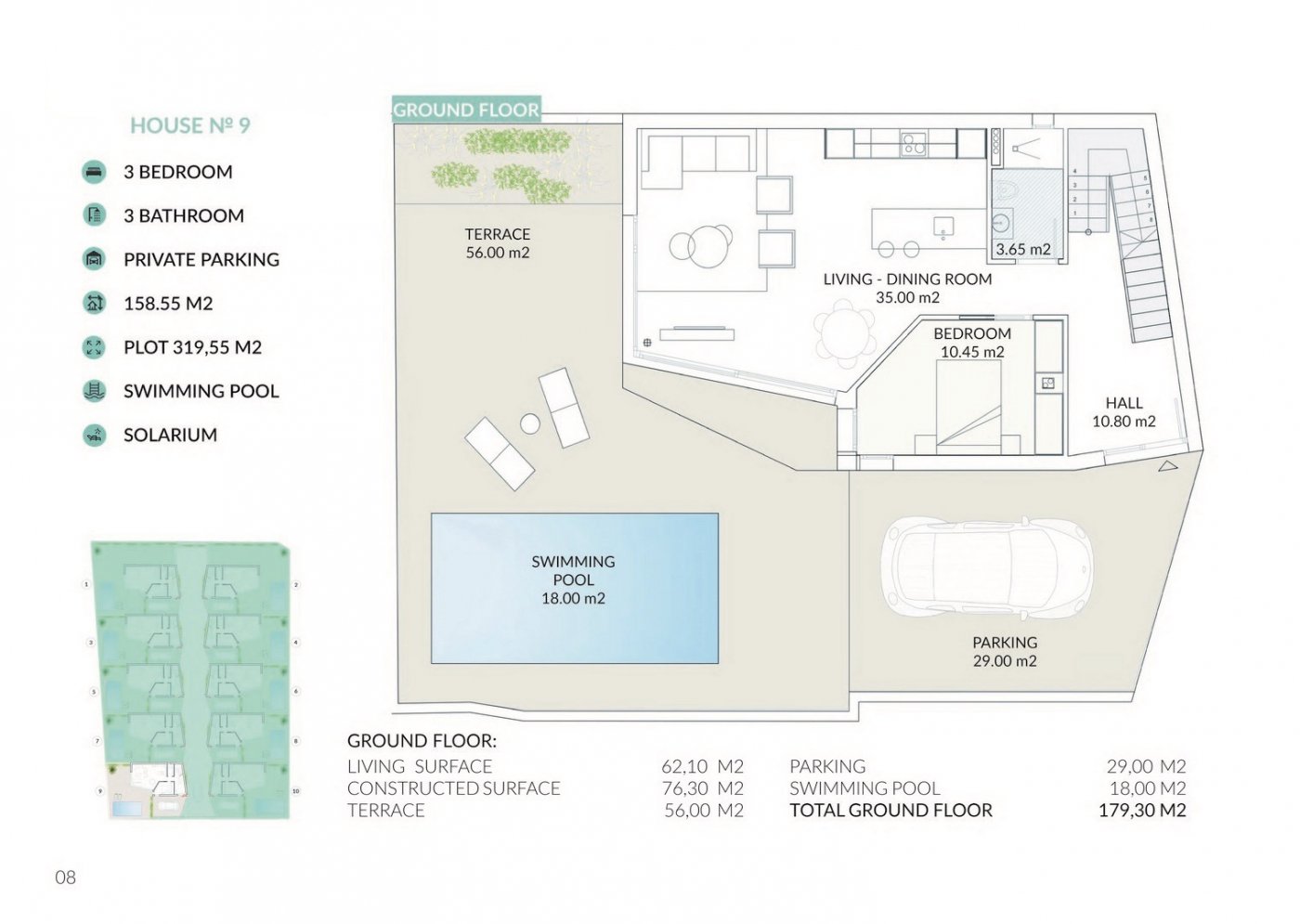 Huvila Los Altos, Alicante, Espanja 3 makuuhuonetta, 158 m2 No. 103642