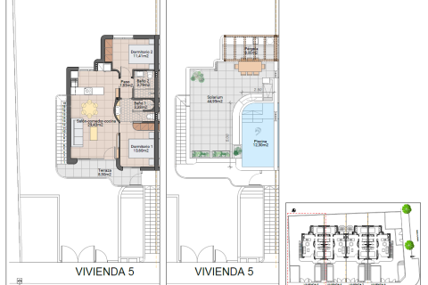 Bungalo pārdošanā Pilar de la Horadada, Alicante, Spānijā 2 istabas, 62 m2 Nr. 189342 - attēls 24
