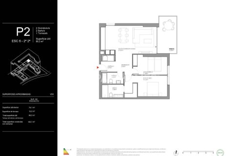 Apartament w Cubelles, Barcelona, Hiszpania 2 sypialnie, 74 mkw. nr 140098 – zdjęcie 12