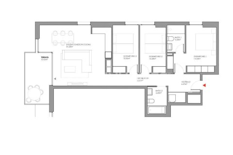 Huoneisto myytävänä Cubelles, Barcelona, Espanja, 2 makuuhuonetta, 74 m2 No. 140098 - kuva 13