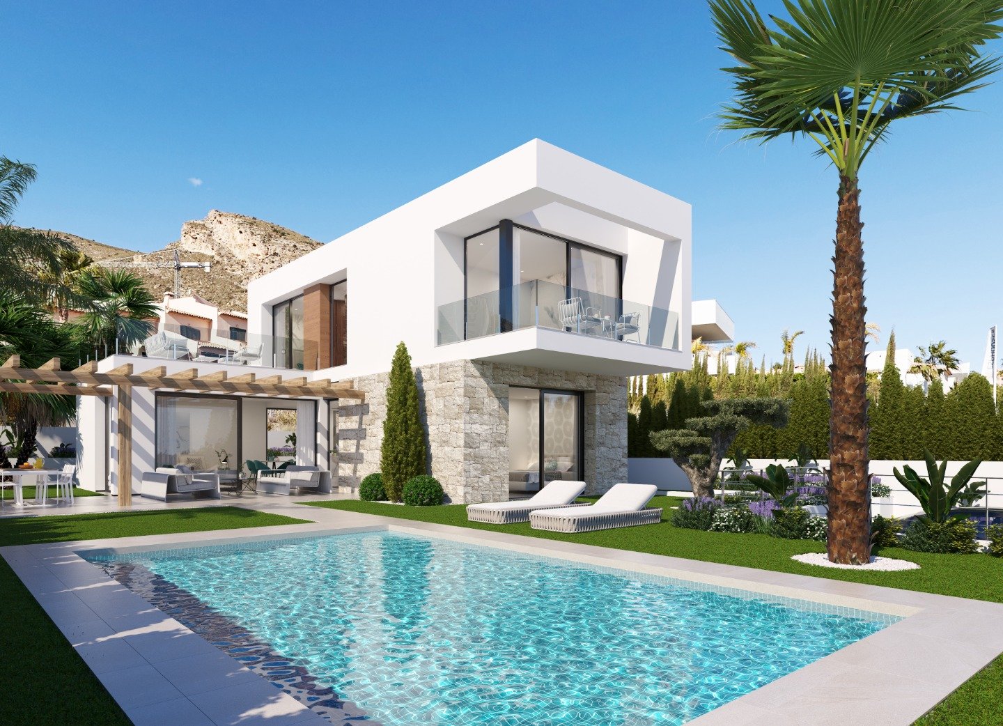 Villa in Finestrat, Alicante, Spain 3 bedrooms, 245 sq.m. No. 80887