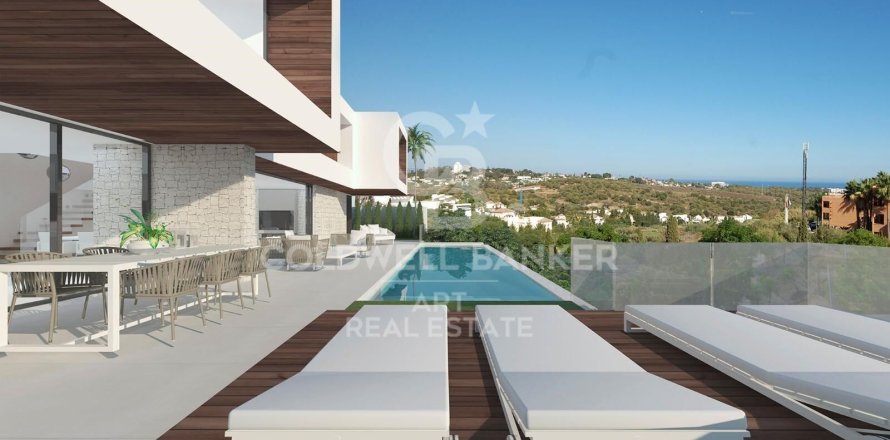 Villa i Benahavis, Malaga, Spanien 4 sovrum, 360 kvm. Nr. 158592