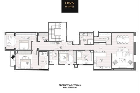 Lägenhet till salu i Barcelona, Spanien 5 sovrum, 188 kvm. Nr. 160785 - foto 15