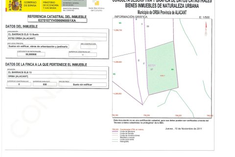 Działka w Orba, Alicante, Hiszpania nr 183963