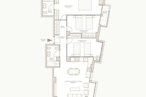 Appartamento in vendita a Valencia, Spagna 3 camere da letto, 111.28 mq. N° 168018 - foto 3