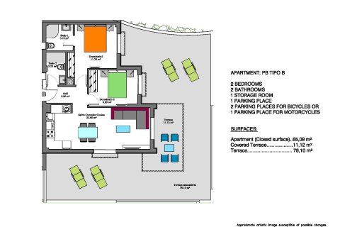 Apartament Urbanizacion Las Filipinas, Alicante, Hiszpania 2 sypialnie, 65 mkw. nr 134383 – zdjęcie 21