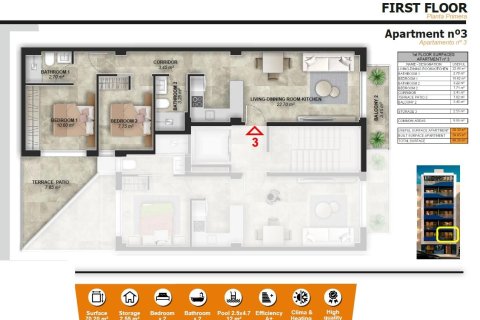 Wohnung zum Verkauf Torrevieja, Alicante, Spanien 2 Schlafzimmer, 80 m2 Nr. 135105 - Foto 28