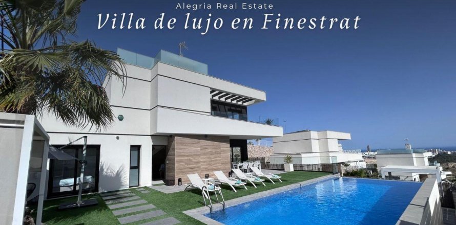 Villa Finestrat, Alicante, Spānijā 3 istabas, 160 m2 Nr. 166513