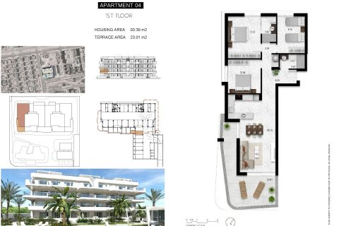 Продажа квартиры Кабо Роиг, Аликанте, Испания 3 спальни, 93м2 №75518 - фото 23