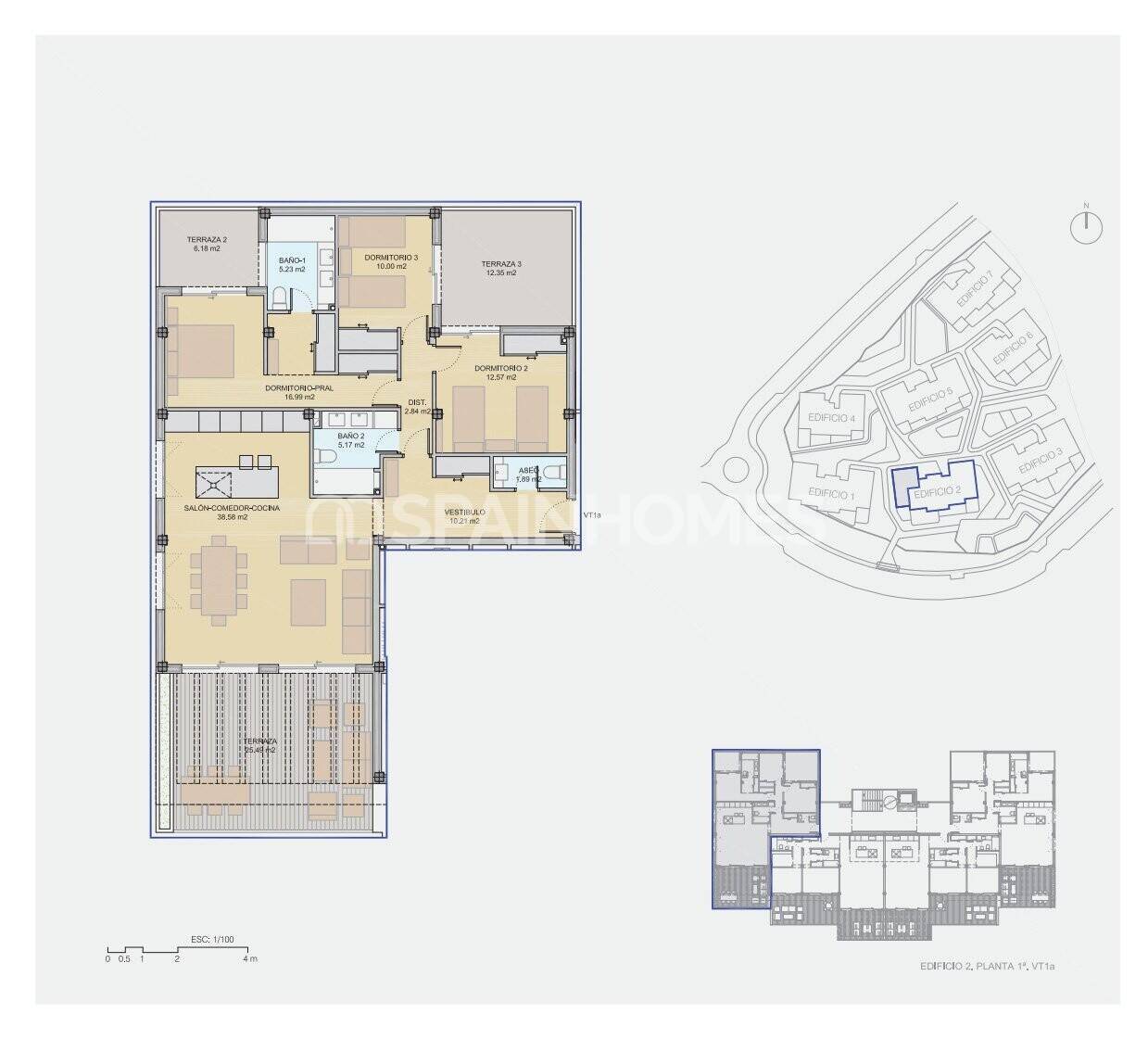 Wohnung in Casares, Malaga, Spanien 3 Schlafzimmer, 103 m2 Nr. 173502