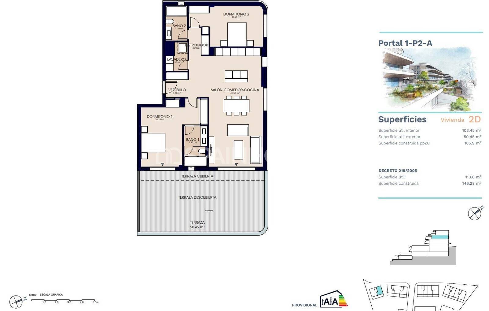 Apartment in Estepona, Malaga, Spain 2 bedrooms, 122 sq.m. No. 173501