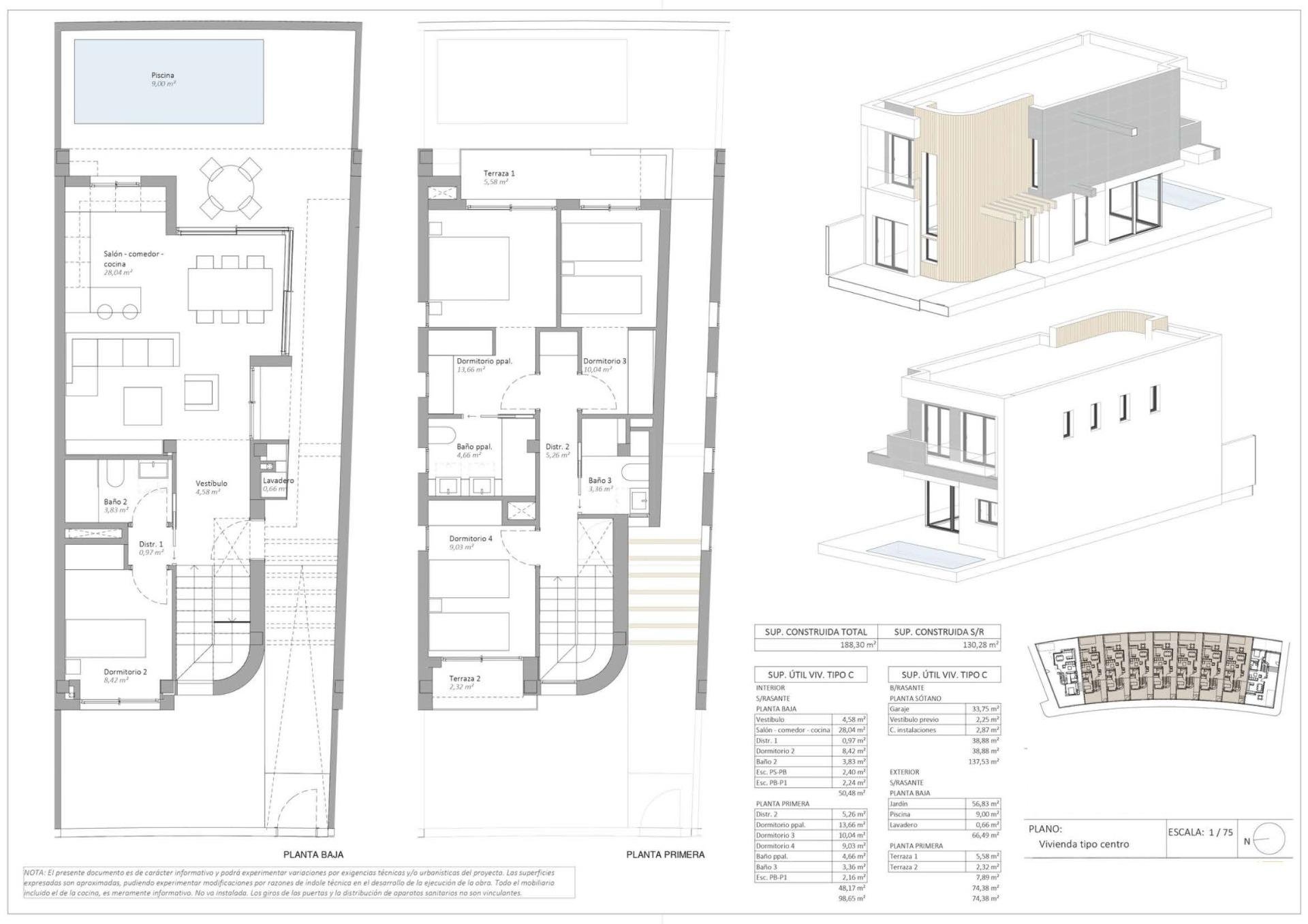 Villa in Aguilas, Murcia, Spanien 4 Schlafzimmer, 188 m2 Nr. 161199