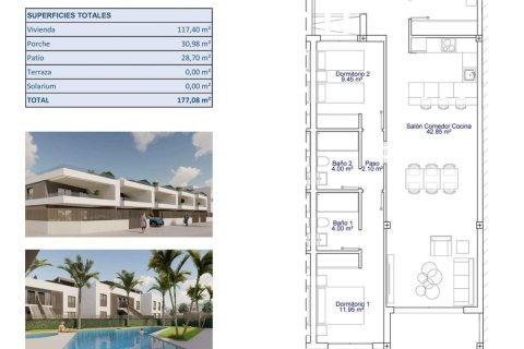 Huoneisto myytävänä Pilar de la Horadada, Alicante, Espanja, 3 makuuhuonetta, 117 m2 No. 161196 - kuva 12
