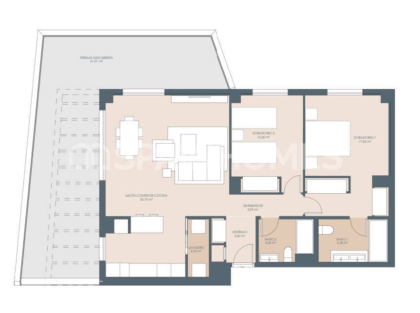 Lägenhet i Estepona, Malaga, Spanien 3 sovrum, 109 kvm. Nr. 151501