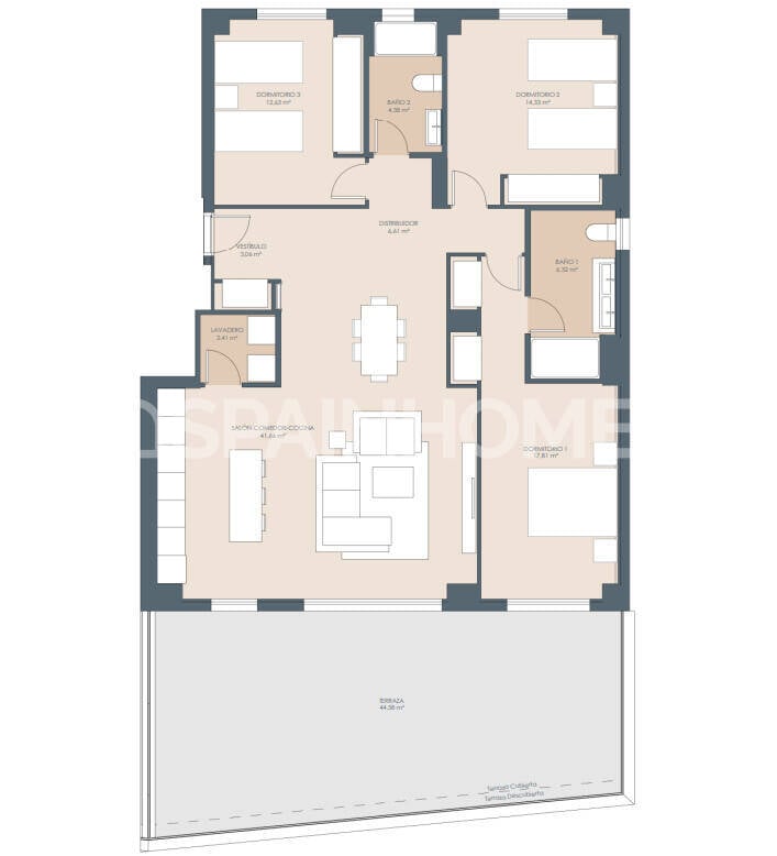 Lägenhet i Estepona, Malaga, Spanien 3 sovrum, 109 kvm. Nr. 151501