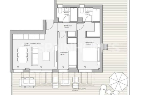 Huoneisto myytävänä Mijas, Malaga, Espanja, 2 makuuhuonetta, 111 m2 No. 146454 - kuva 6