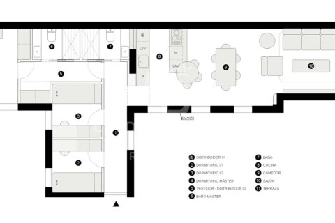 Penthäuser zum Verkauf in Madrid, Spanien 3 Schlafzimmer, 119 m2 Nr. 157580 - Foto 7