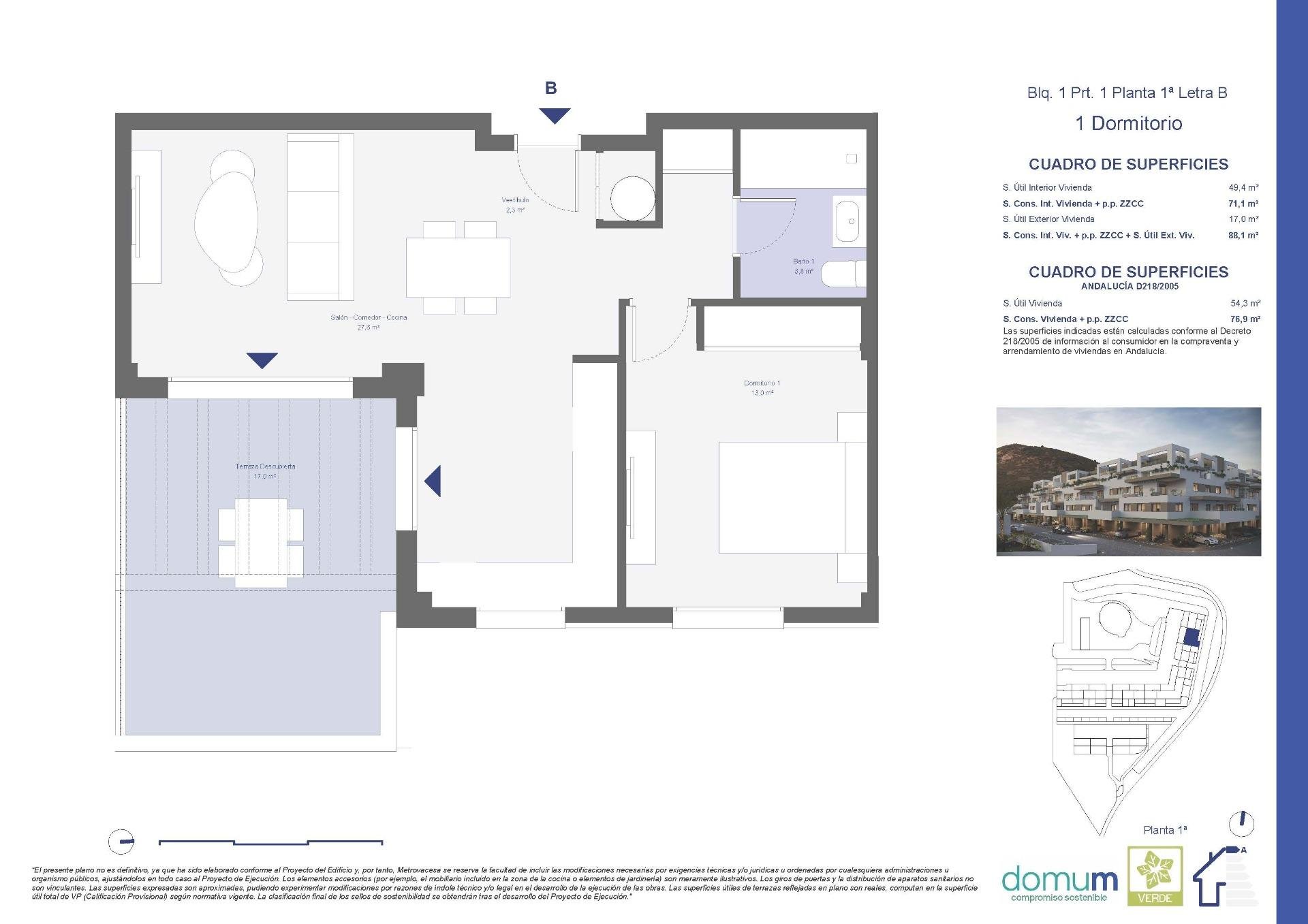 Apartment à Pulpi, Almeria, Espagne 1 chambre, 76 m2 No. 184412