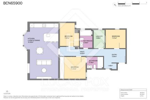 Huoneisto myytävänä Barcelona, Espanja, 3 makuuhuonetta, 100 m2 No. 150254 - kuva 22