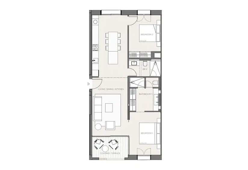 Huoneisto Mallorca, Espanja 2 makuuhuonetta, 81 m2 No. 143936