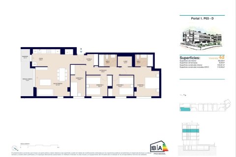 Appartamento in vendita a Alicante, Spagna 4 camere da letto, 116 mq. N° 173598 - foto 15