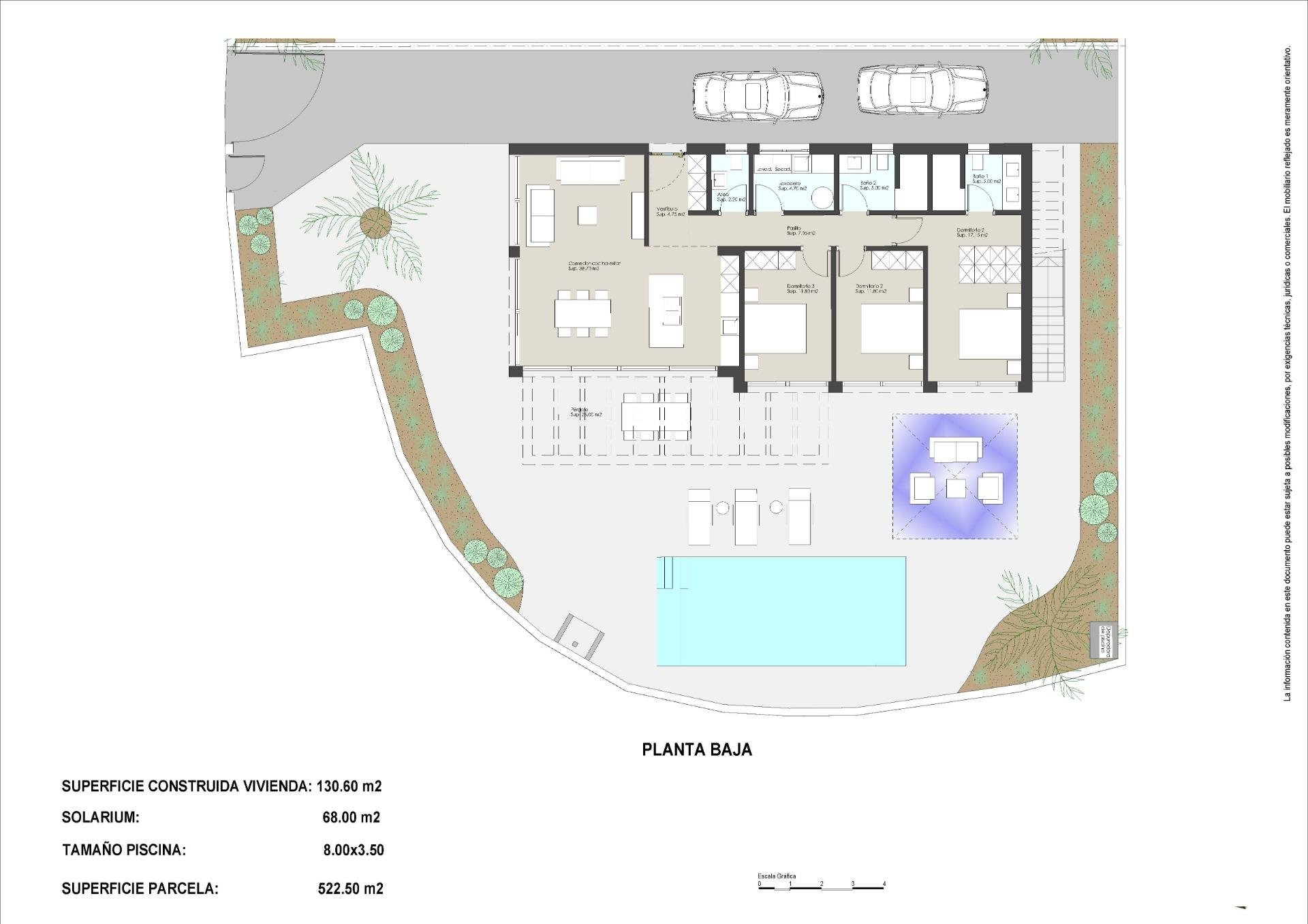 Huvila La Manga del Mar Menor, Murcia, Espanja 3 makuuhuonetta, 130 m2 No. 151619