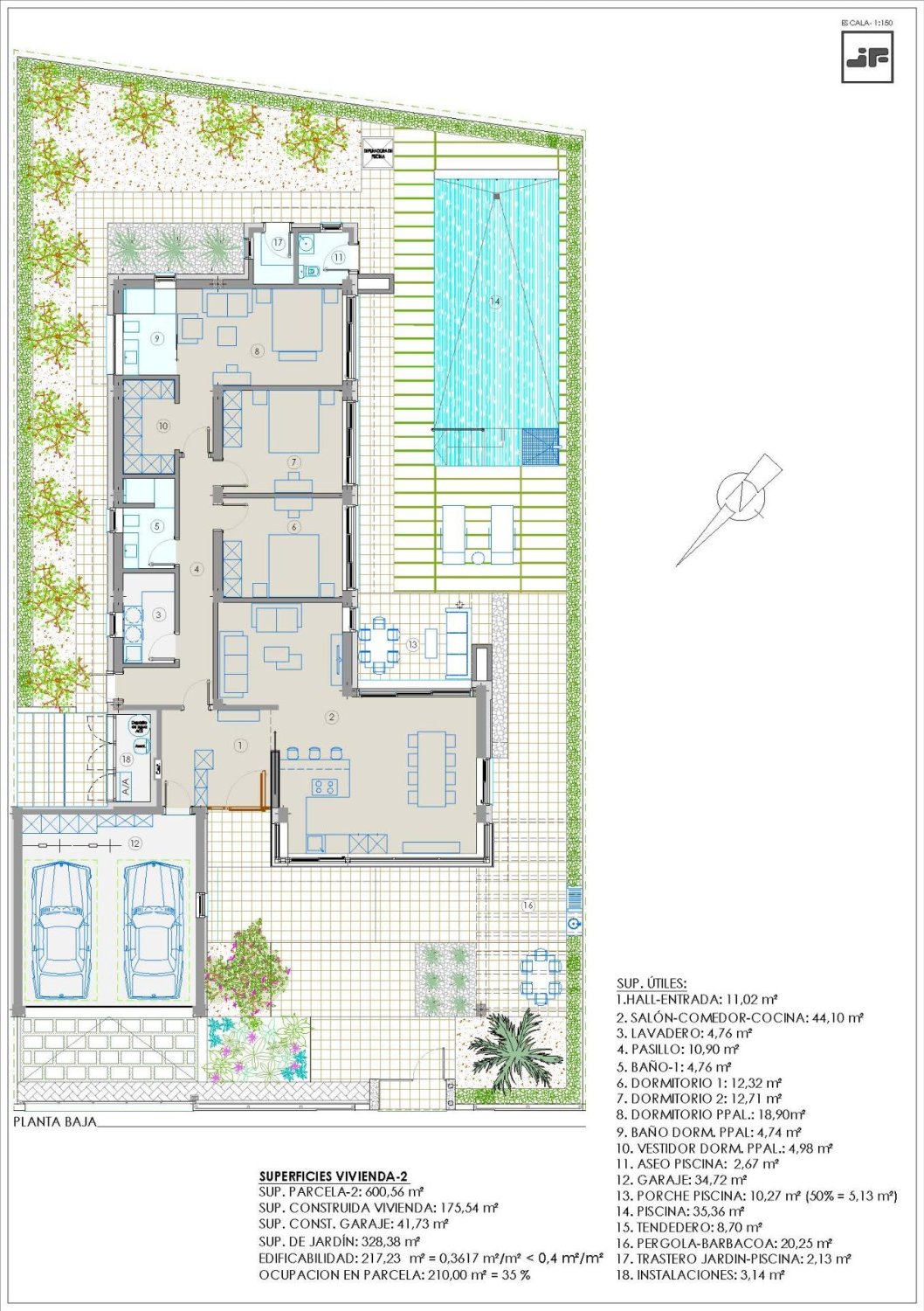 Villa à San Javier, Murcia, Espagne 3 chambres, 217 m2 No. 151620