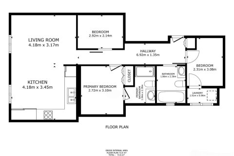 Apartamento en venta en Barcelona, España 3 dormitorios, 72 m2 No. 182384 - foto 27