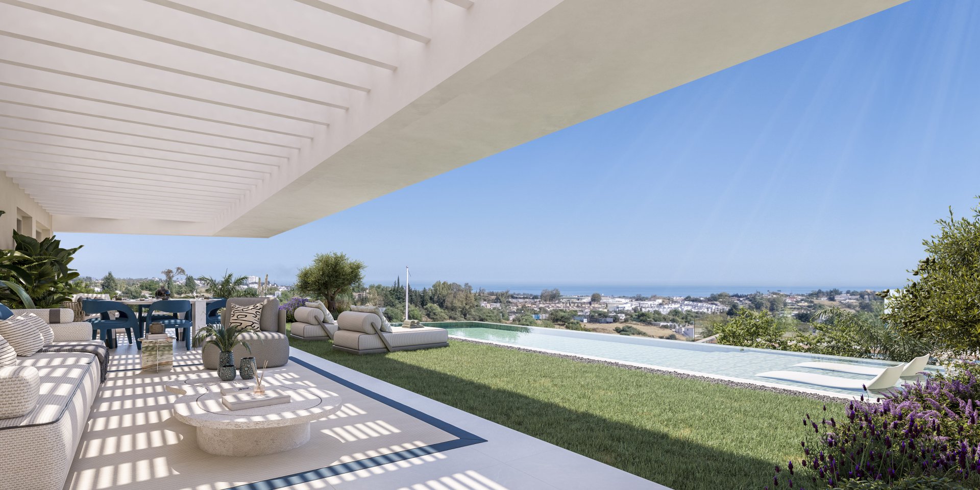 Bungalow i Marbella, Malaga, Spanien 3 sovrum, 192 kvm. Nr. 150091
