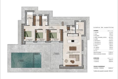 Villa pārdošanā Pinoso, Alicante, Spānijā 3 istabas, 140 m2 Nr. 189031 - attēls 22
