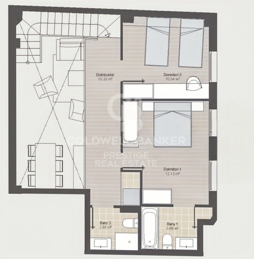 Duplex in Barcelona, Spanien 4 Schlafzimmer, 133 m2 Nr. 178809