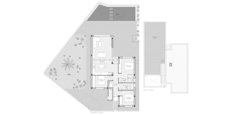 Villa floor plan «3BR-4», 3 bedrooms in SERENA BREEZE 3
