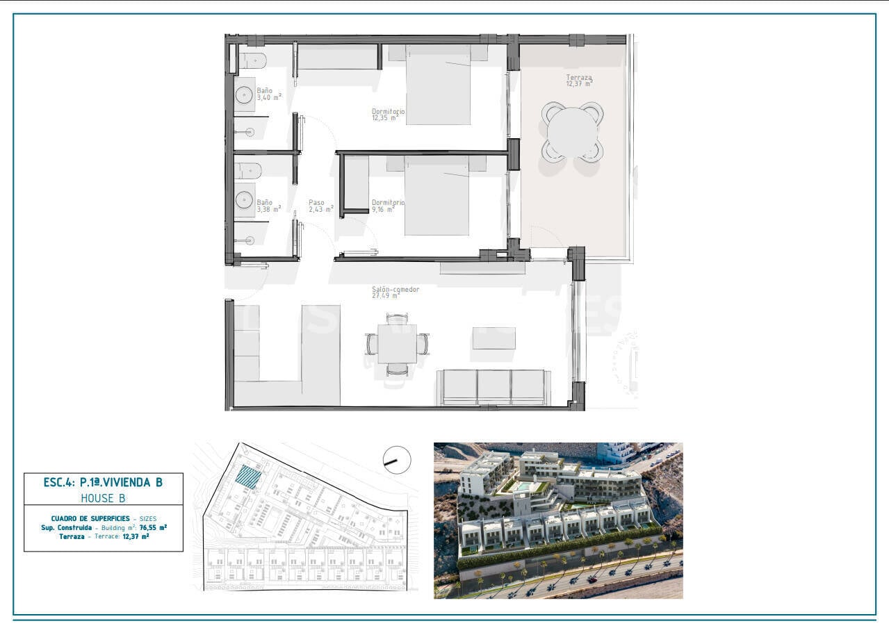 Dzīvoklis Aguilas, Murcia, Spānijā 3 istabas, 88 m2 Nr. 178237