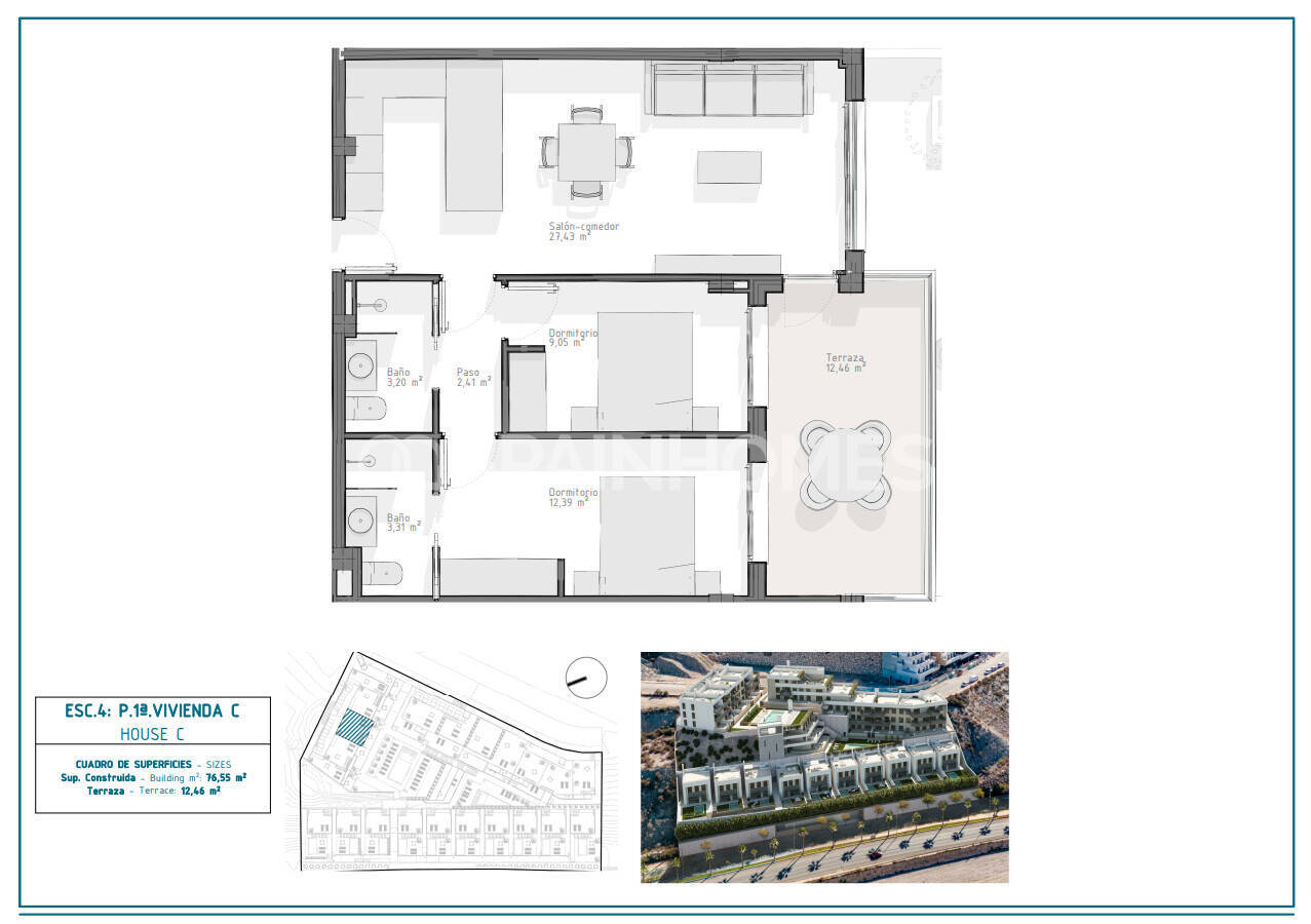 Dzīvoklis Aguilas, Murcia, Spānijā 3 istabas, 88 m2 Nr. 178237