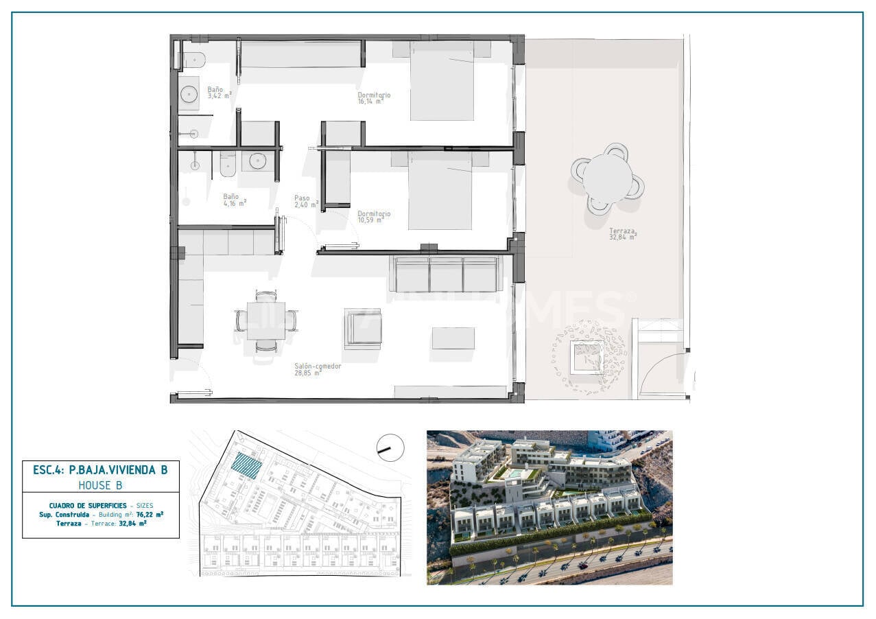 Dzīvoklis Aguilas, Murcia, Spānijā 3 istabas, 88 m2 Nr. 178237