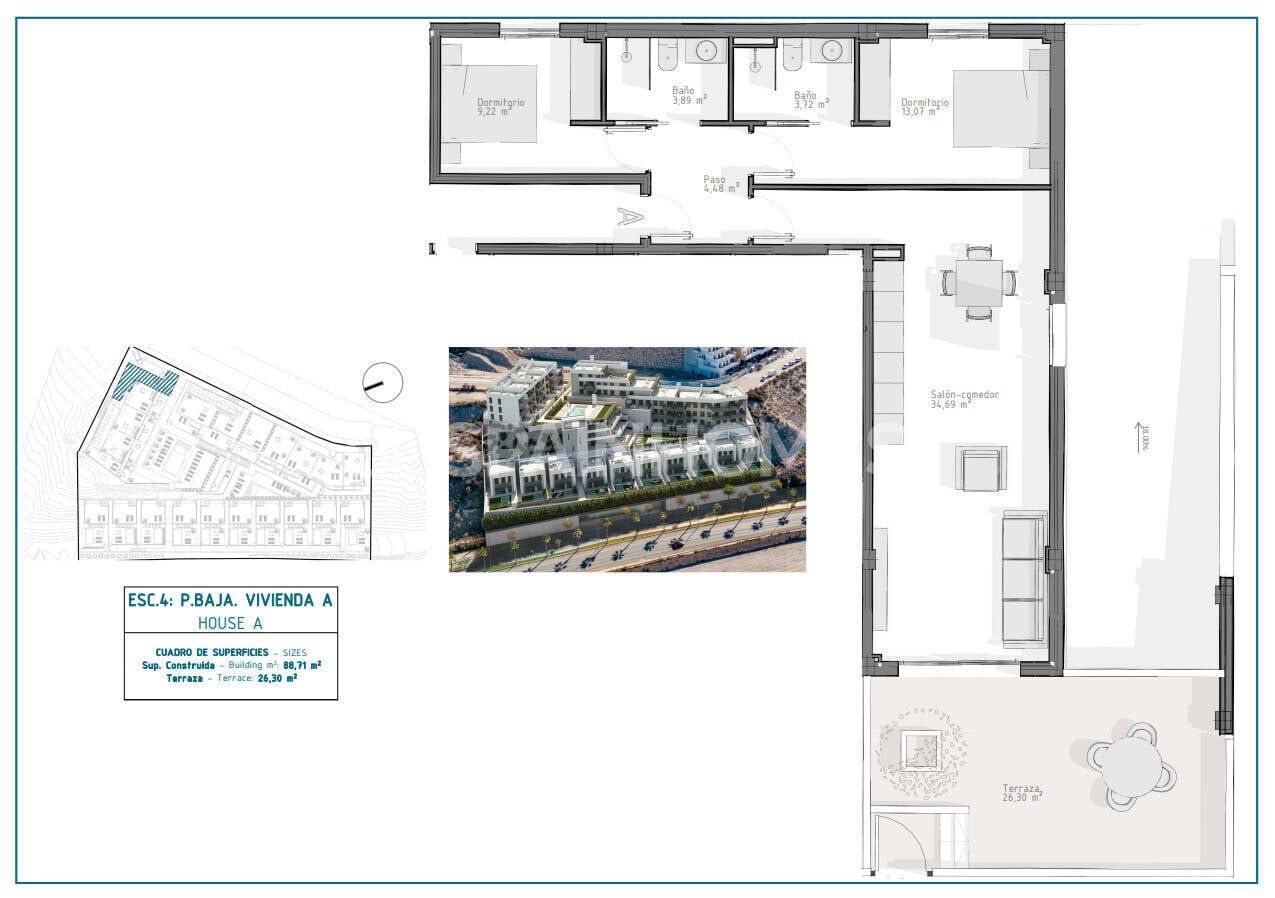 Dzīvoklis Aguilas, Murcia, Spānijā 3 istabas, 88 m2 Nr. 178237