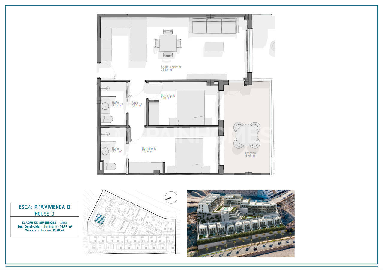 Dzīvoklis Aguilas, Murcia, Spānijā 3 istabas, 88 m2 Nr. 178237