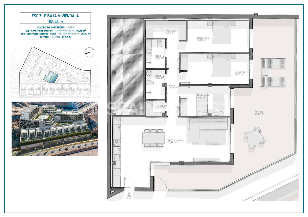 Dzīvoklis Aguilas, Murcia, Spānijā 3 istabas, 88 m2 Nr. 178237