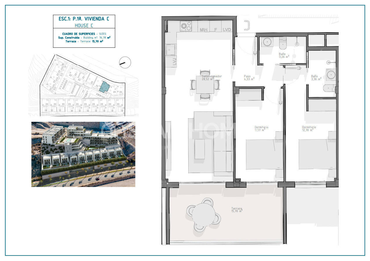 Dzīvoklis Aguilas, Murcia, Spānijā 3 istabas, 88 m2 Nr. 178237