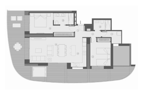 Layout 2 bedrooms, 159 sq.m. in Benidorm, Alicante, Spain №147062