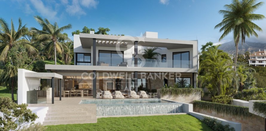 Villa a Marbella, Malaga, Spagna 5 camere da letto, 1052 mq. N° 158354