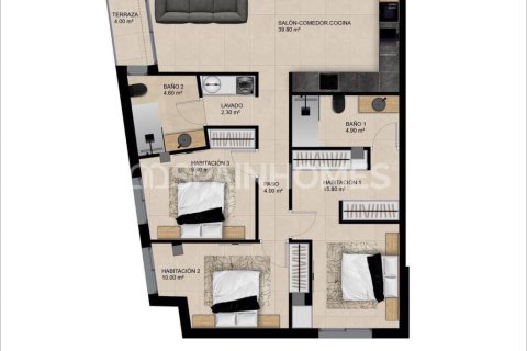 Huoneisto myytävänä Catral, Alicante, Espanja, 3 makuuhuonetta, 95 m2 No. 161628 - kuva 8