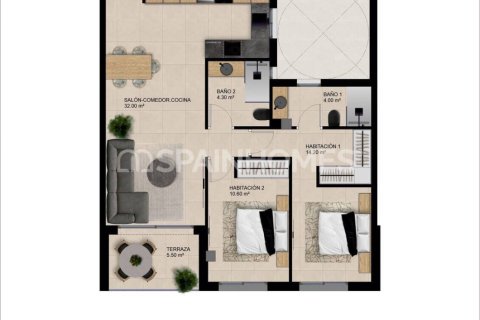 Huoneisto myytävänä Catral, Alicante, Espanja, 3 makuuhuonetta, 96 m2 No. 161629 - kuva 9