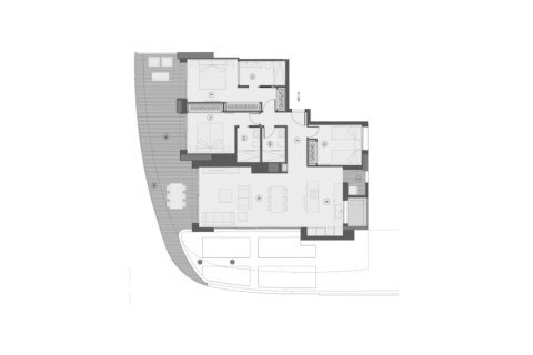 Layout 3 bedrooms, 164 sq.m. in Sunset Sailors, Benidorm, Alicante, Spain №147152
