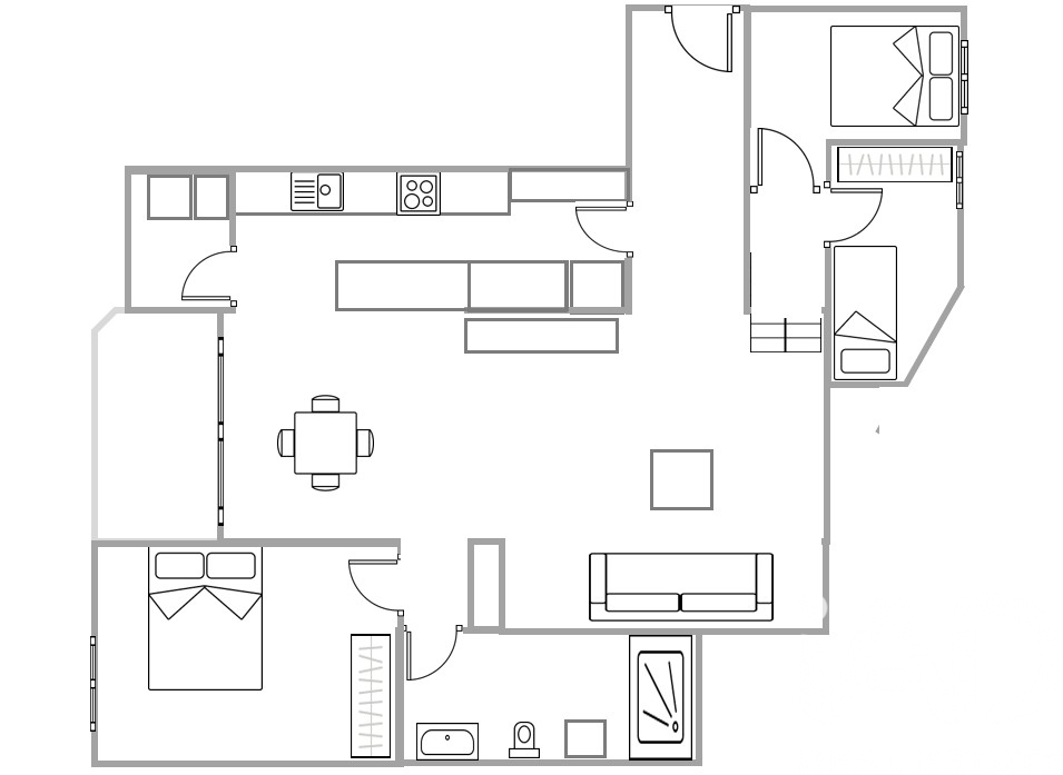 Apartment in Barcelona, Spain 3 bedrooms, 88 sq.m. No. 172428
