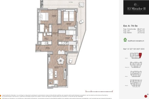 Dzīvoklis pārdošanā Esplugues de Llobregat, Barcelona, Spānijā 3 istabas, 88 m2 Nr. 150742 - attēls 5