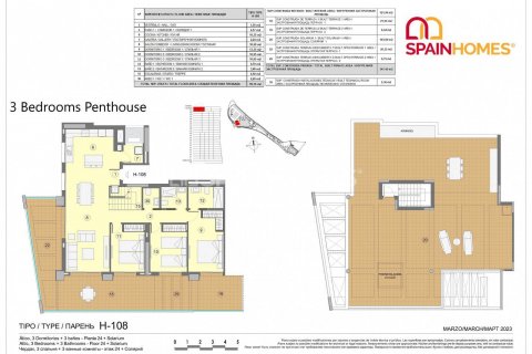 Kattohuoneisto myytävänä Benidorm, Alicante, Espanja, 4 makuuhuonetta, 137 m2 No. 70700 - kuva 28