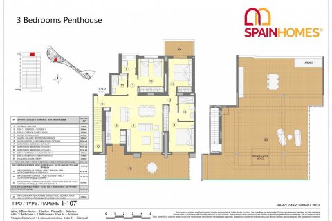 Kattohuoneisto myytävänä Benidorm, Alicante, Espanja, 4 makuuhuonetta, 137 m2 No. 70700 - kuva 27